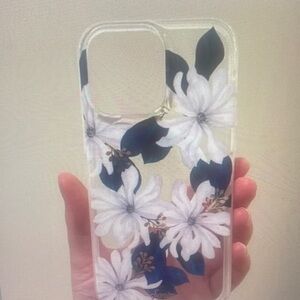 Sonix Clear Floral Phone Case - White and Black